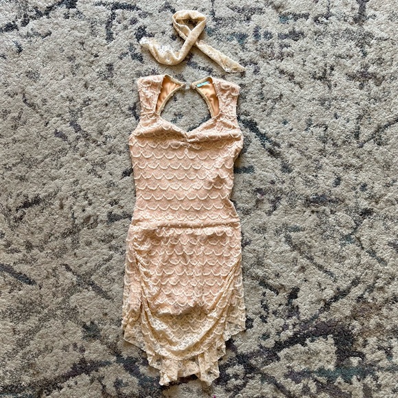 A Wish Come True Beige Dress Dance Costume - Picture 3 of 4